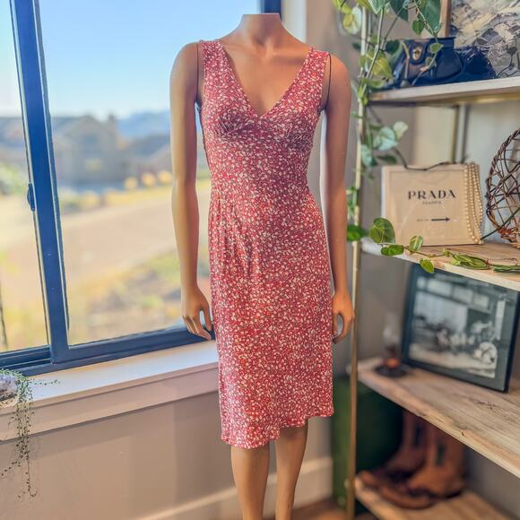 Rails Audrina Midi Dress in Red Ditsy, Feminine, Sleeveless, Women's Small - Picture 1 of 13